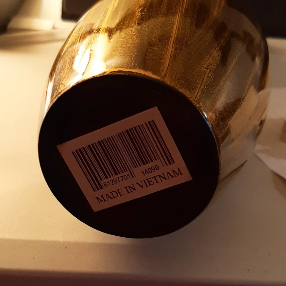 Gold & Black Vase